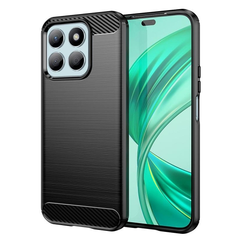 Силиконов Калъф Techsuit Carbon Fibre Brushed за Honor X8b, Черен