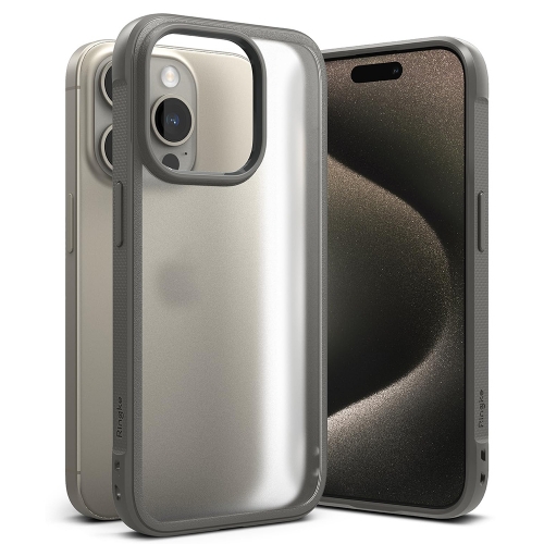 Удароустойчив калъф Ringke Fusion Bold за iPhone 15 Pro,  Сив