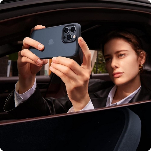 Удароустойчив калъф TECH-PROTECT Magmat за iPhone 15 Pro Max, Черен