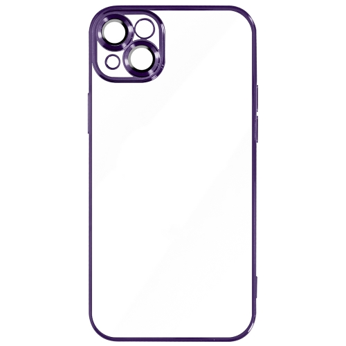 Силиконов калъф Luxury за iPhone 15, Лилав