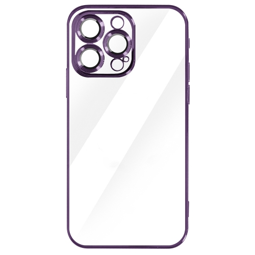 Силиконов калъф Luxury за iPhone 15 Pro, Лилав