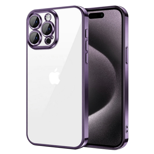 Силиконов калъф Luxury за iPhone 15 Pro Max, Лилав