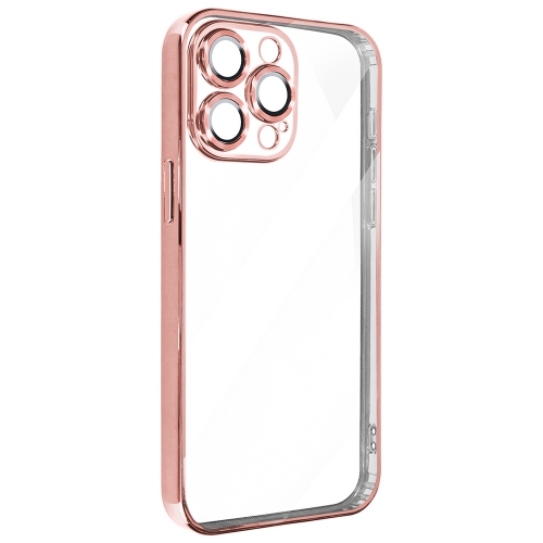 Силиконов калъф Luxury за iPhone 15 Pro Max, Розов