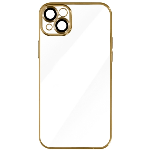 Силиконов калъф Luxury за iPhone 15, Златист