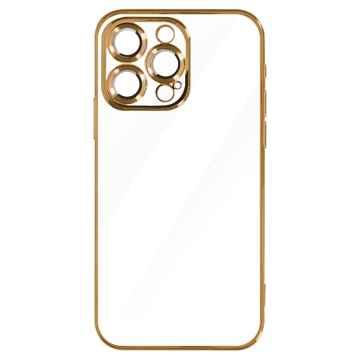 Силиконов калъф Luxury за iPhone 15 Pro Max, Златист