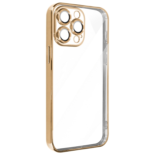 Силиконов калъф Luxury за iPhone 15 Pro Max, Златист