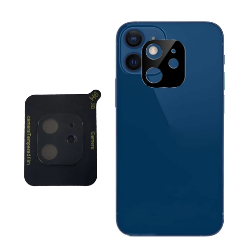 Стъклен Протектор 3D за камерата на  iPhone 12, Черен