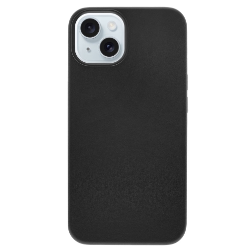 Пластмасов калъф Mag Leather за iPhone 14, Черен
