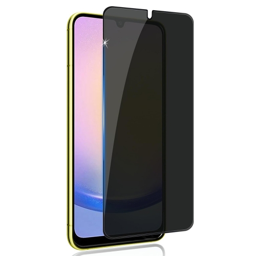 Стъклен Протектор 5D Full Glue PRIVACY за Samsung Galaxy A24 / A25 5G, Черен
