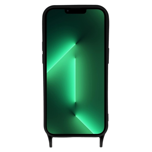 Силиконов калъф Strap D2 Silicone за iPhone 13 Pro, Черен