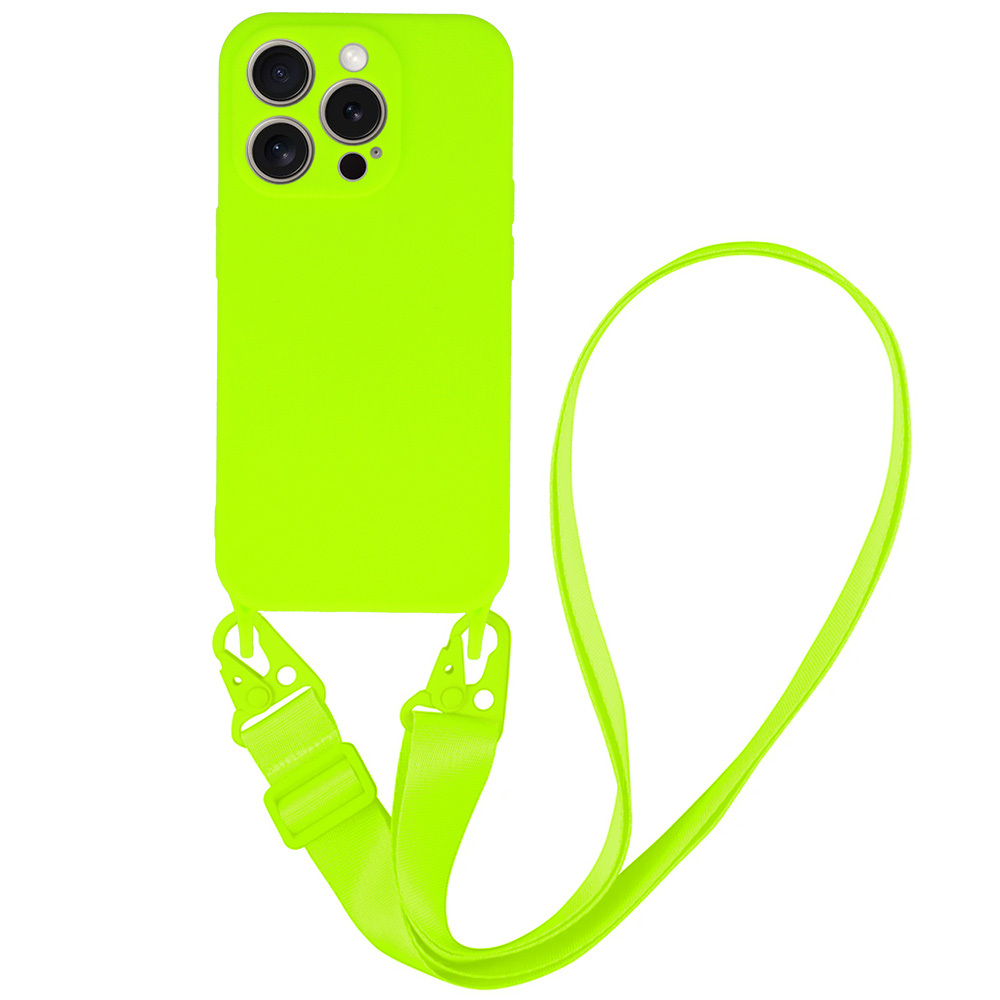 Силиконов калъф Strap D2 Silicone за iPhone 13 Pro, Зелен