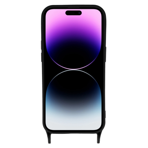Силиконов калъф Strap D2 Silicone за iPhone 14 Pro, Черен