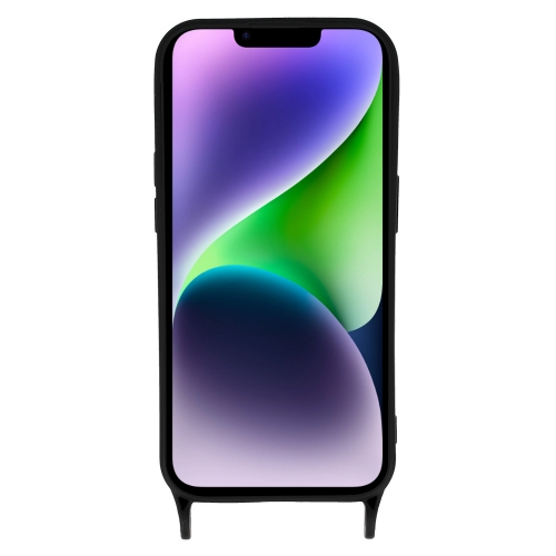 Силиконов калъф Strap D2 Silicone за iPhone 14, Черен