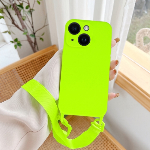 Силиконов калъф Strap D2 Silicone за iPhone 14, Зелен