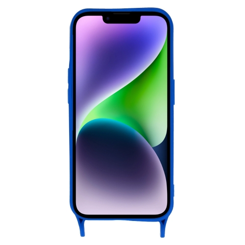 Силиконов калъф Strap D2 Silicone за iPhone 14, Син