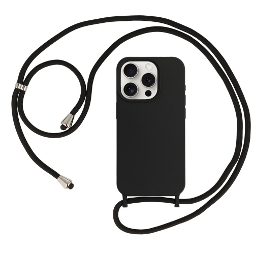 Силиконов калъф Strap Silicone за iPhone 15 Pro Max, Черен
