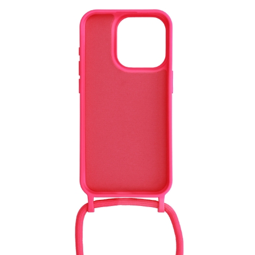 Силиконов калъф Strap Silicone за iPhone 15 Pro Max, Розов