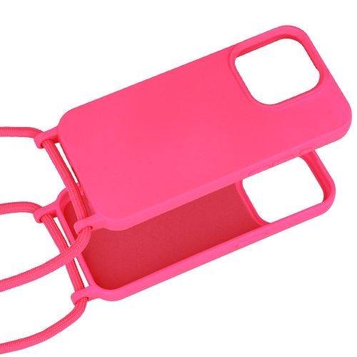 Силиконов калъф Strap Silicone за iPhone 15 Pro Max, Розов
