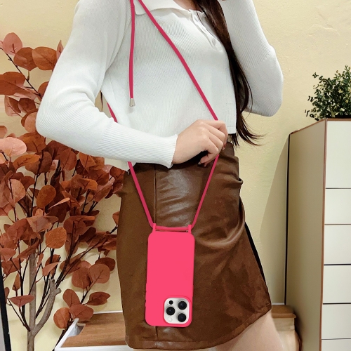 Силиконов калъф Strap Silicone за iPhone 15 Pro, Розов