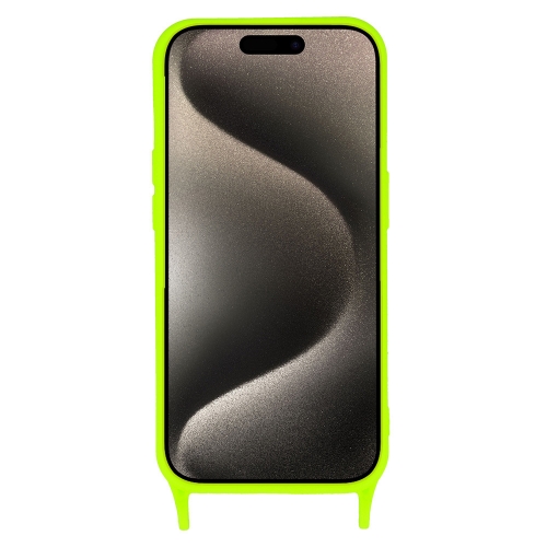 Силиконов калъф Strap D2 Silicone за iPhone 15 Pro, Зелен