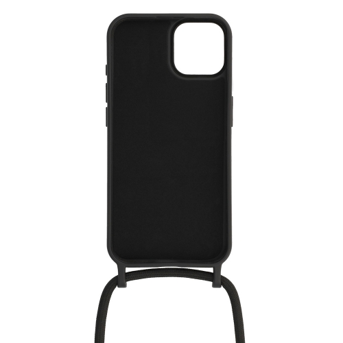 Силиконов калъф Strap Silicone за iPhone 15, Черен