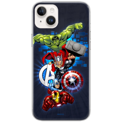 Калъф Avengers за Iphone 13, Син