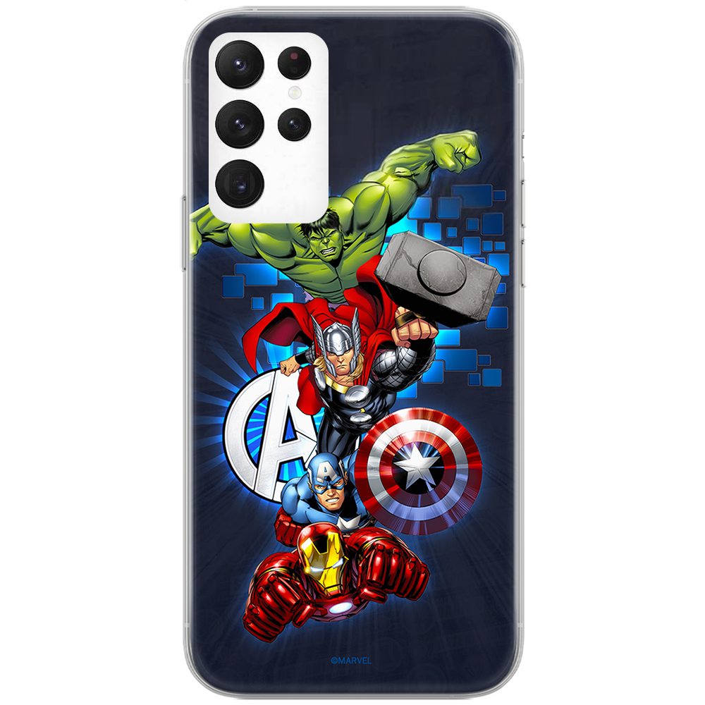 Калъф Avengers за Samsung Galaxy S22 Ultra, Син