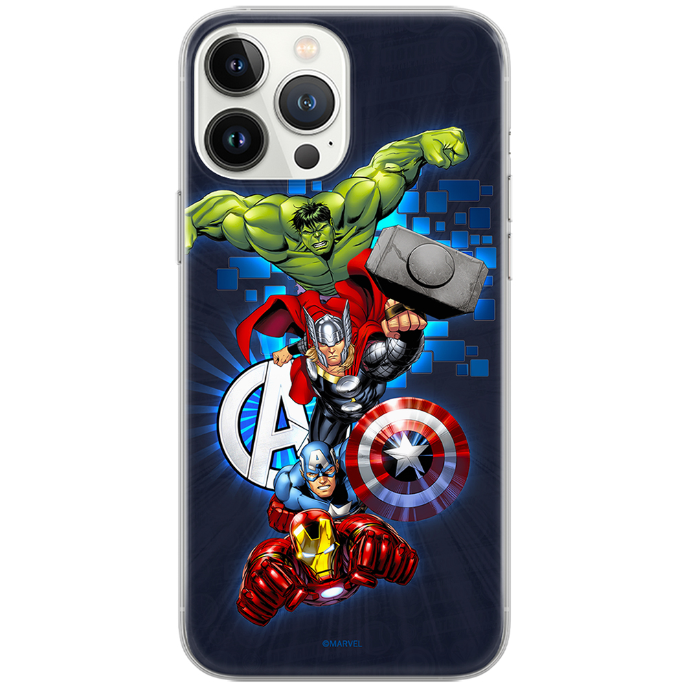 Калъф Avengers за Iphone 14 Pro, Син