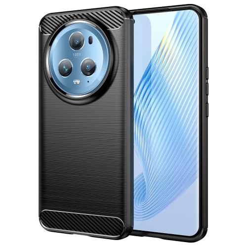 Силиконов Калъф Carbon за Huawei Honor Magic 5 Pro, Черен