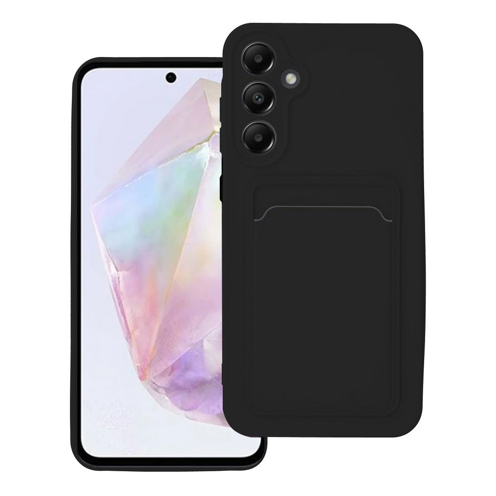 Силиконов калъф Card Slot за Samsung Galaxy A35 5G, Черен