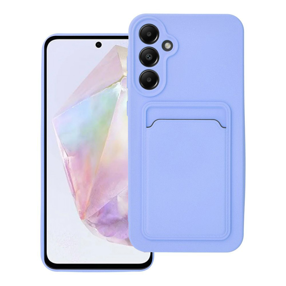 Силиконов калъф Card Slot за Samsung Galaxy A55 5G, Лилав