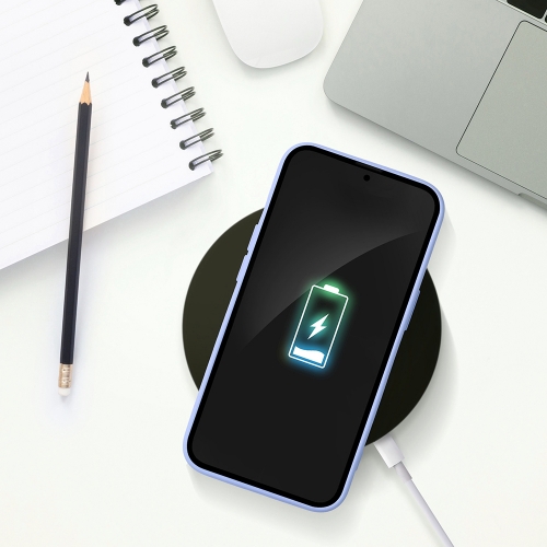 Силиконов калъф Card Slot за Samsung Galaxy A55 5G, Лилав