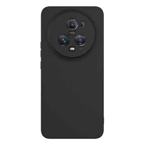 Силиконов калъф Matte за Huawei Honor Magic 5 Pro, Черен