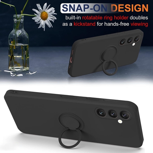 Силиконов калъф Silicone Ring за Samsung Galaxy A35 5G, Черен