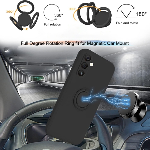 Силиконов калъф Silicone Ring за Samsung Galaxy A35 5G, Черен