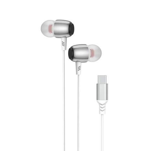 Слушалки с микрофон PAVAREAL PA-M09C, Type C, Бял