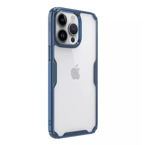 Удароустойчив калъф Nillkin Nature TPU Pro за Iphone 15 Pro, Син
