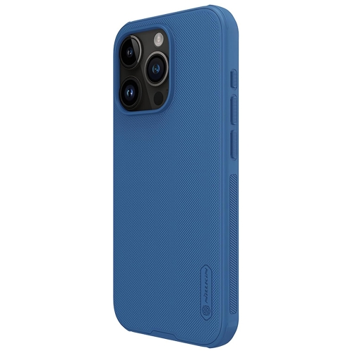Удароустойчив калъф Nillkin Super Pro Frosted за Iphone 15 Pro Max, Син
