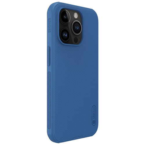 Удароустойчив калъф Nillkin Super Pro Frosted за Iphone 15 Pro Max, Син