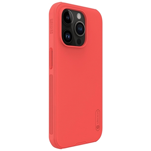 Удароустойчив калъф Nillkin Super Pro Frosted за Iphone 15 Pro Max, Червен