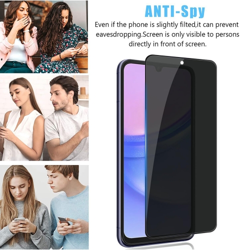 Стъклен Протектор PRIVACY за Samsung Galaxy A35 5G и Samsung Galaxy A55 5G, Черен