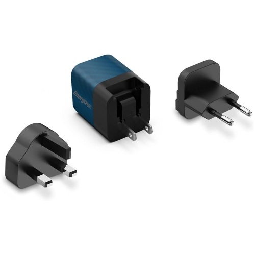 Зарядно устройство Energizer A20MU, USB-C, EU, UK, US, 20W, Син