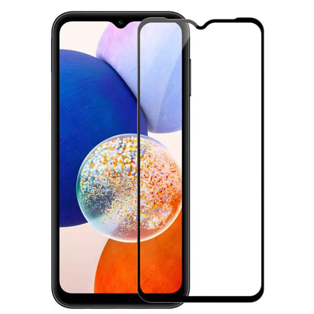 Стъклен Протектор 5D Full Glue за Samsung Galaxy A14, Черен