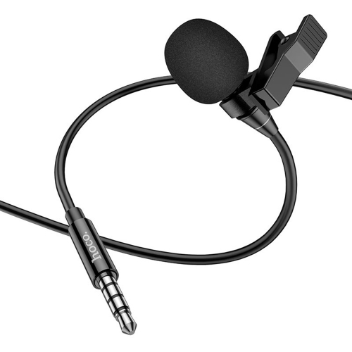 Микрофон с щипка  HOCO L14 3.5 mm jack - Black