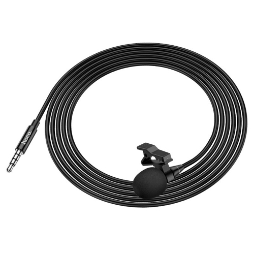 Микрофон с щипка  HOCO L14 3.5 mm jack - Black