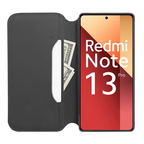 Калъф тефтер Dual Pocket за Xiaomi Redmi Note 13 Pro 4G, Черен