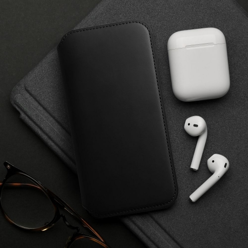Калъф тефтер Dual Pocket за Xiaomi Redmi Note 13 Pro 4G, Черен