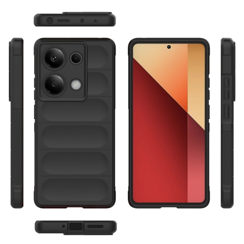 Силиконов калъф Wear-resistant за Xiaomi Redmi Note 13 Pro 4G, Черен