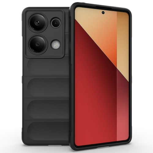 Силиконов калъф Wear-resistant за Xiaomi Redmi Note 13 Pro 4G, Черен