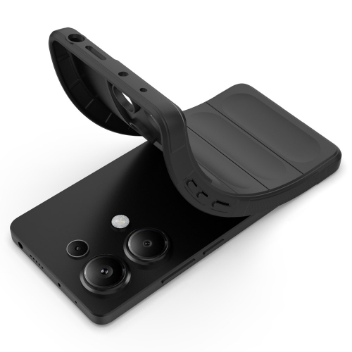 Силиконов калъф Wear-resistant за Xiaomi Redmi Note 13 Pro 4G, Черен